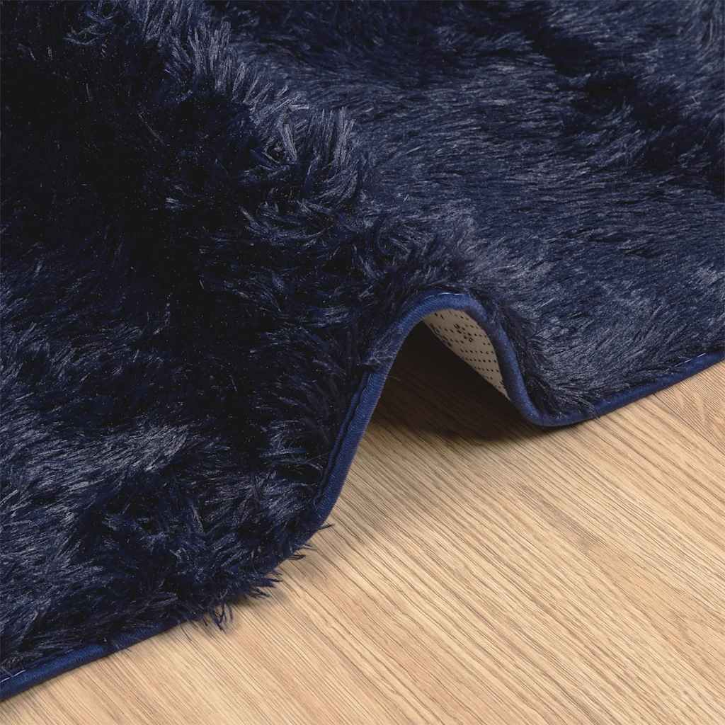 vidaXL Dywan shaggy z długim włosiem, NAVARRA, granatowy, 240x240 cm