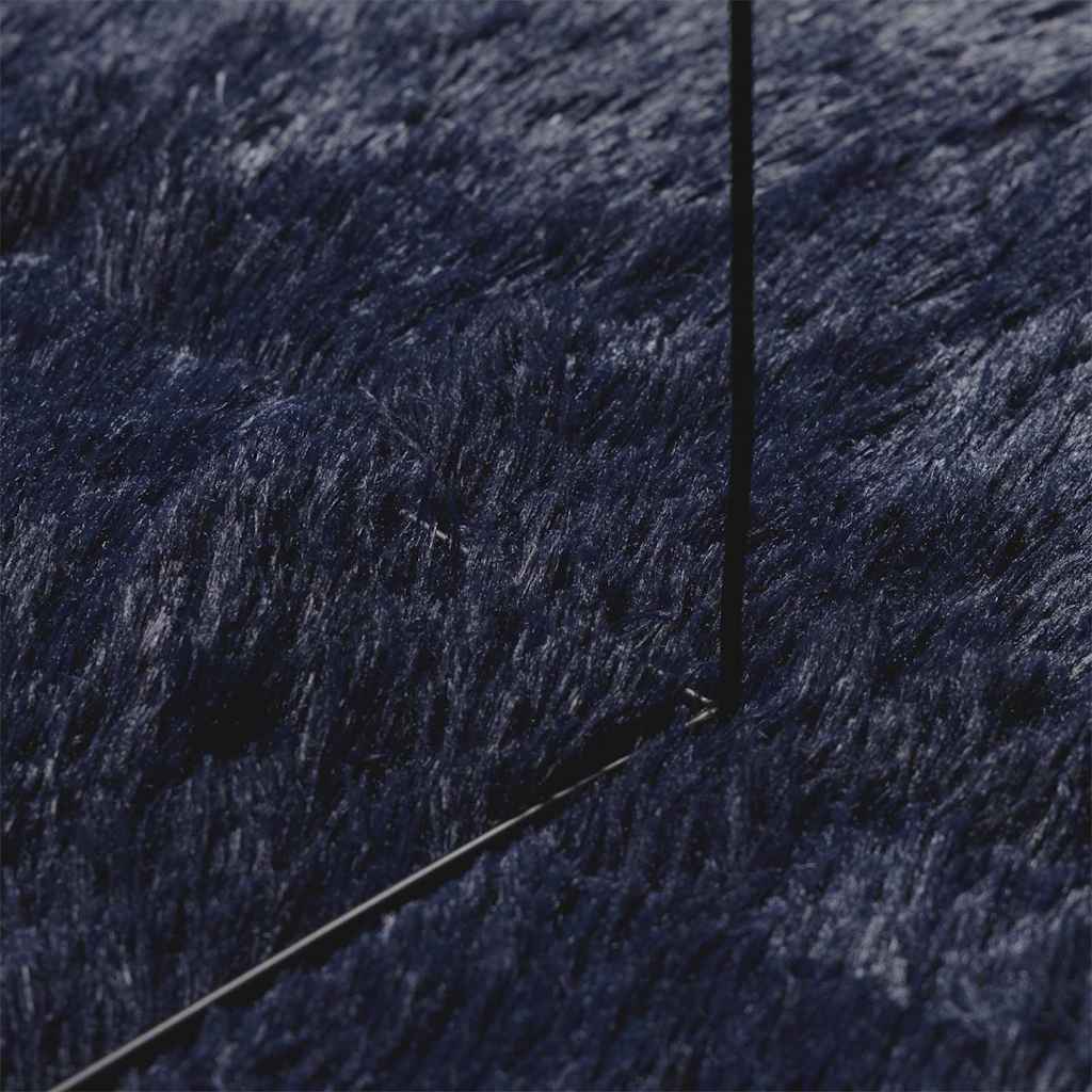 vidaXL Dywan shaggy z długim włosiem, NAVARRA, granatowy, 240x240 cm
