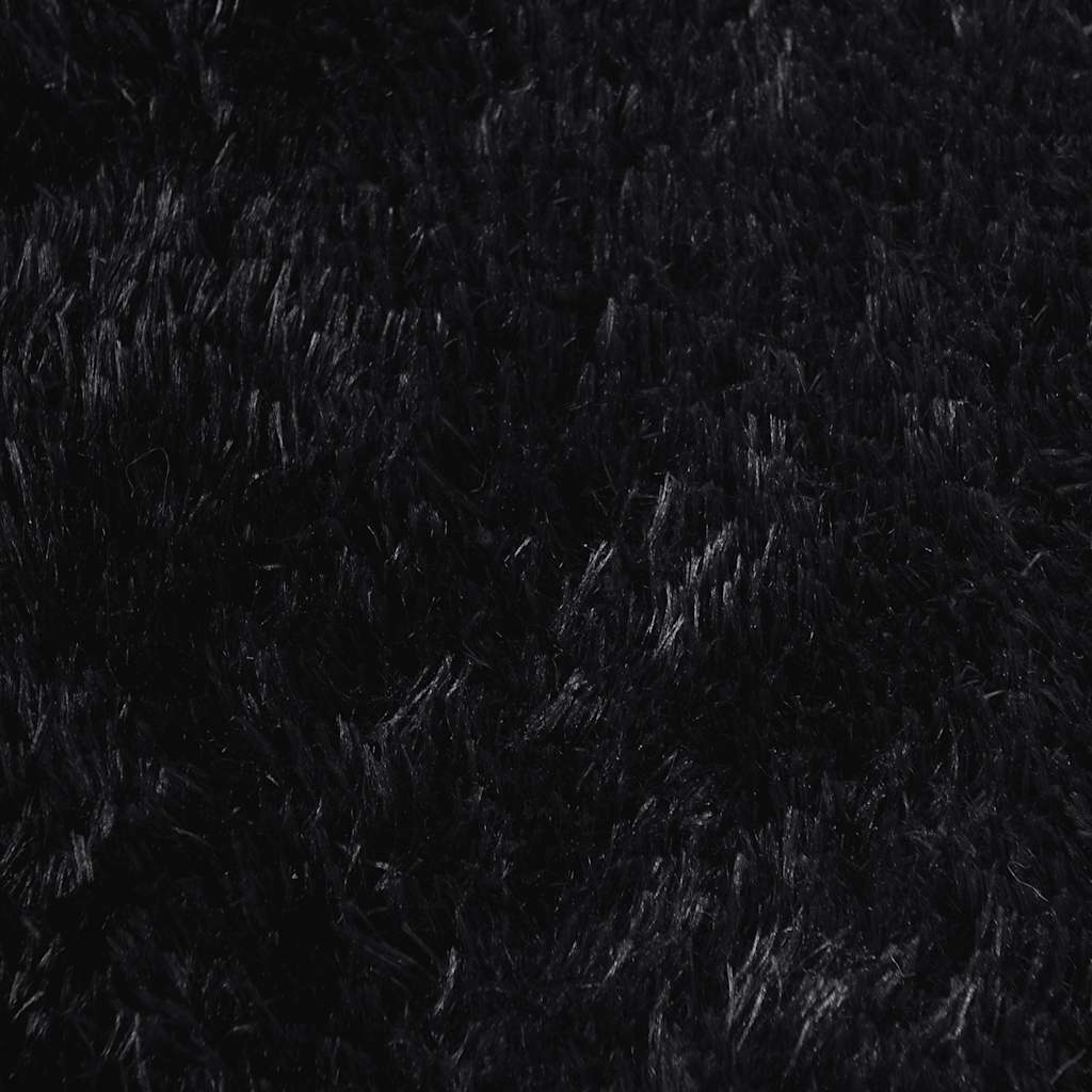 vidaXL Dywan shaggy z długim włosiem, NAVARRA, czarny, 100x100 cm