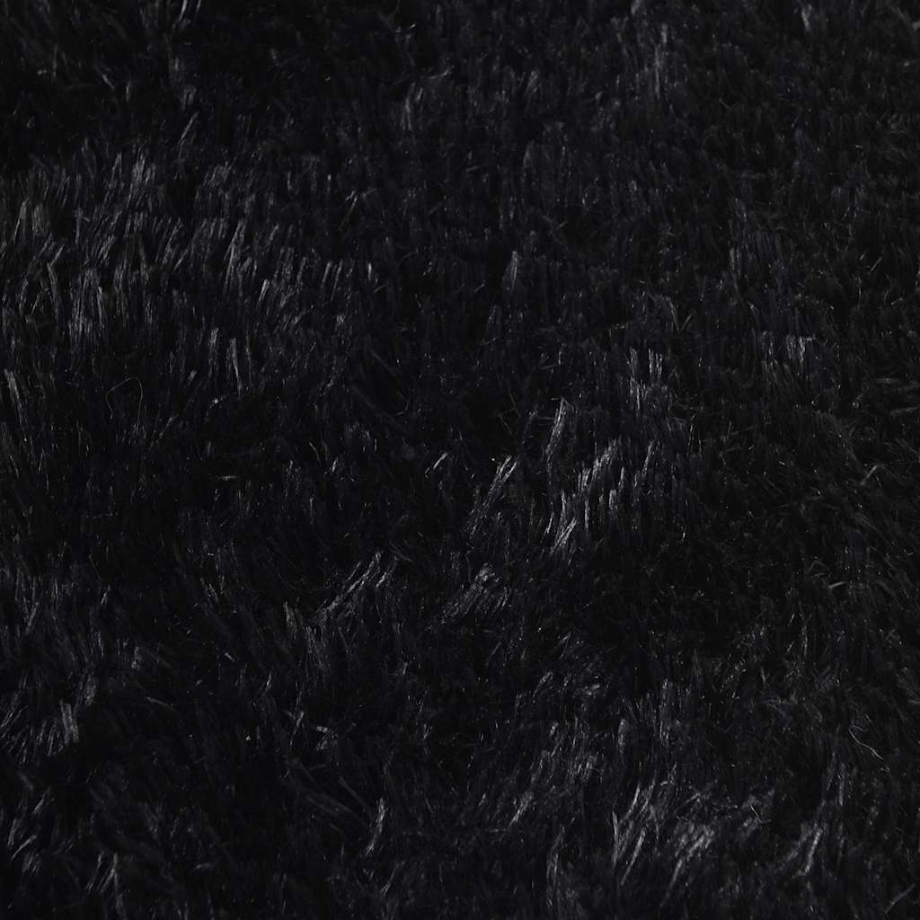 vidaXL Dywan shaggy z długim włosiem, NAVARRA, czarny, 160x160 cm