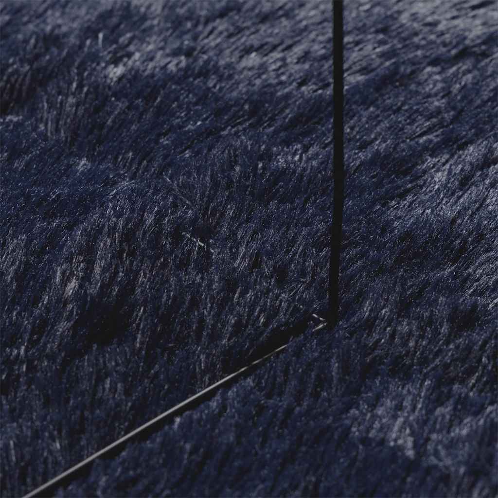 vidaXL Dywan shaggy z długim włosiem, NAVARRA, granatowy, 160x160 cm
