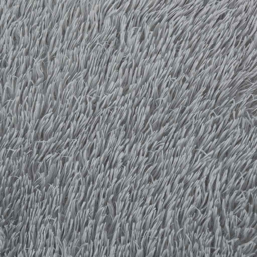 vidaXL Dywan shaggy z długim włosiem, NAVARRA, jasnoszary, 200x200 cm