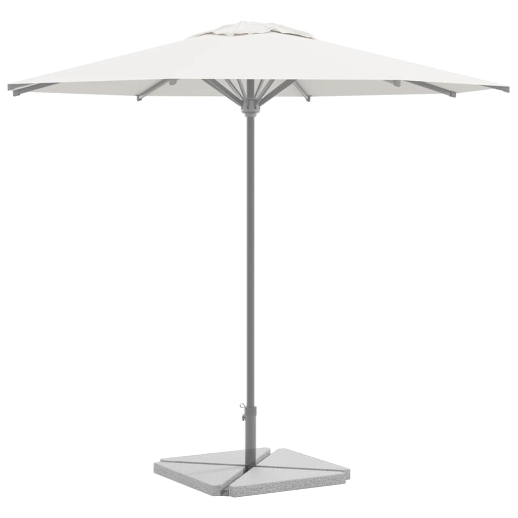 vidaXL Obciążniki do parasola, 4 szt., szary granit, trójkątne, 14 kg