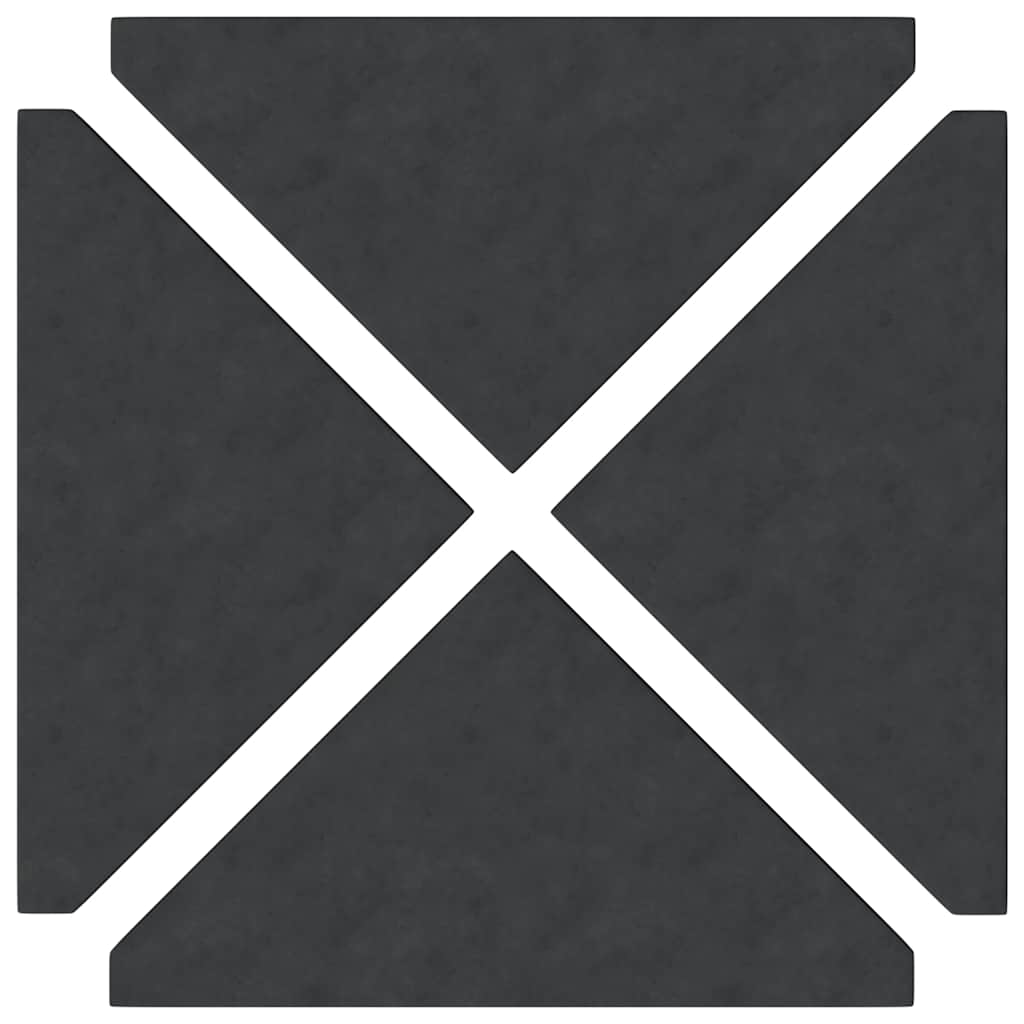 vidaXL Obciążniki do parasola, 4 szt., czarny granit, trójkątne, 14 kg