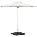 vidaXL Obciążniki do parasola, 4 szt., czarny granit, trójkątne, 14 kg