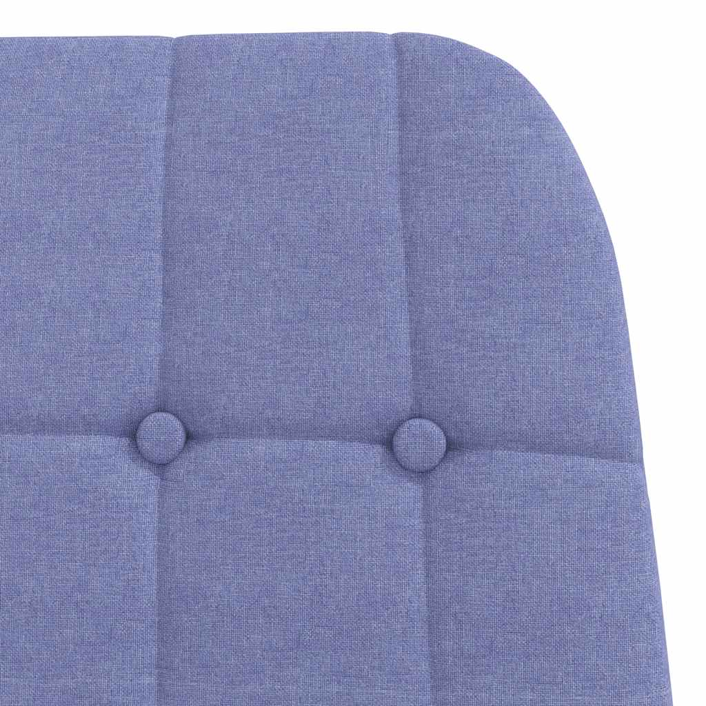 vidaXL Fotel relaksacyjny Jeans Niebieski Tkanina