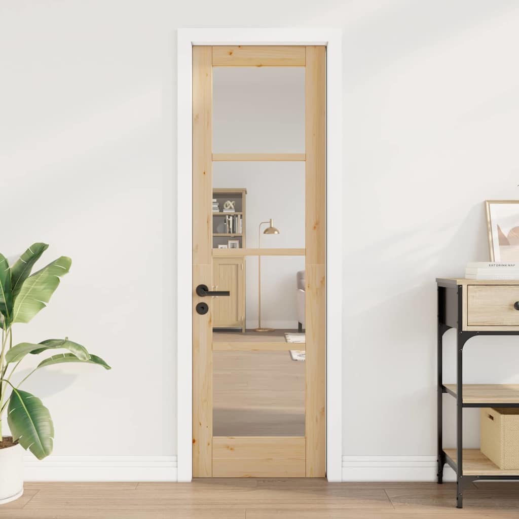 vidaXL Drzwi wewnętrzne ORKDAL Brązowy 61 x 198,5 cm