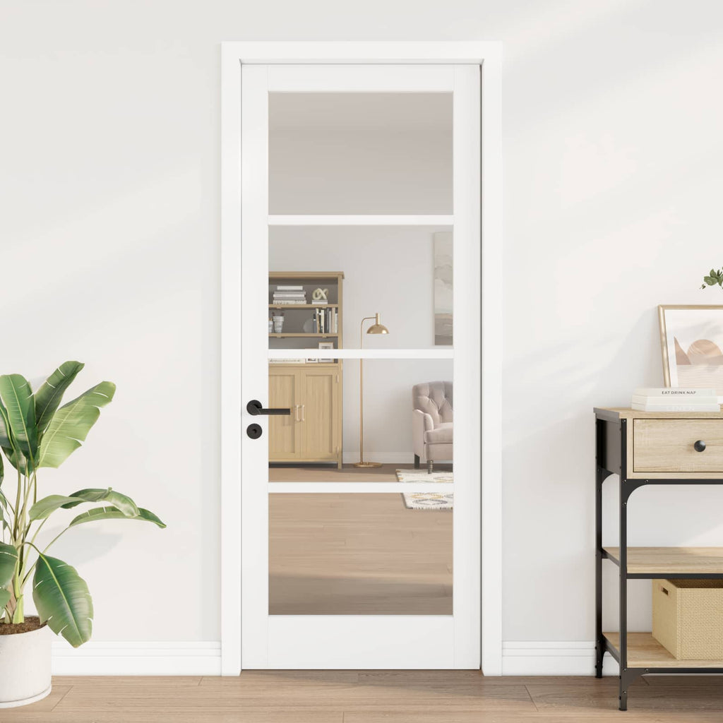 vidaXL Drzwi wewnętrzne ORKDAL Biały zagruntowany 83 x 211 cm