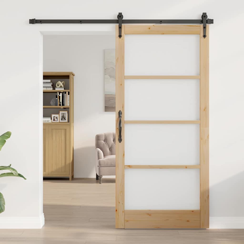 vidaXL Drzwi wewnętrzne ORKDAL Brązowy 93 x 202 cm