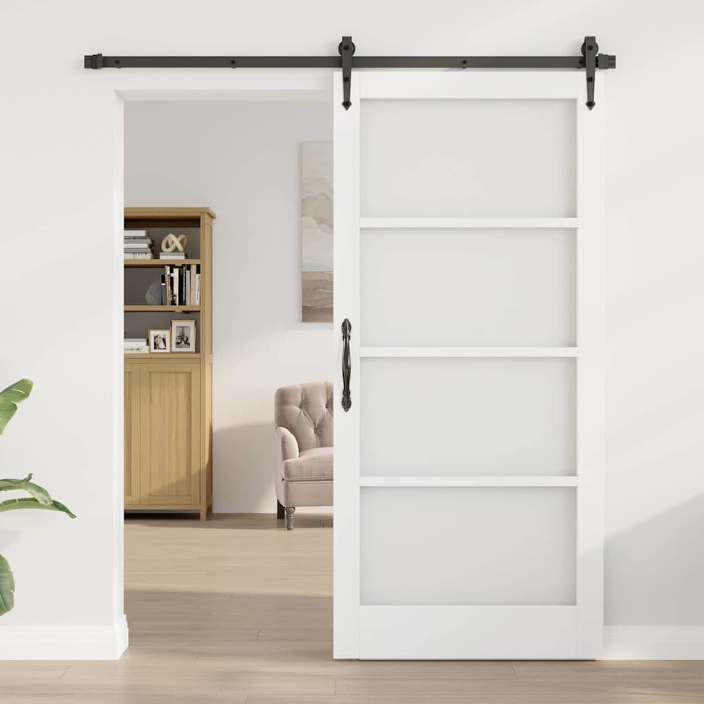 vidaXL Drzwi wewnętrzne ORKDAL Biały z podkładem 93 x 202 cm
