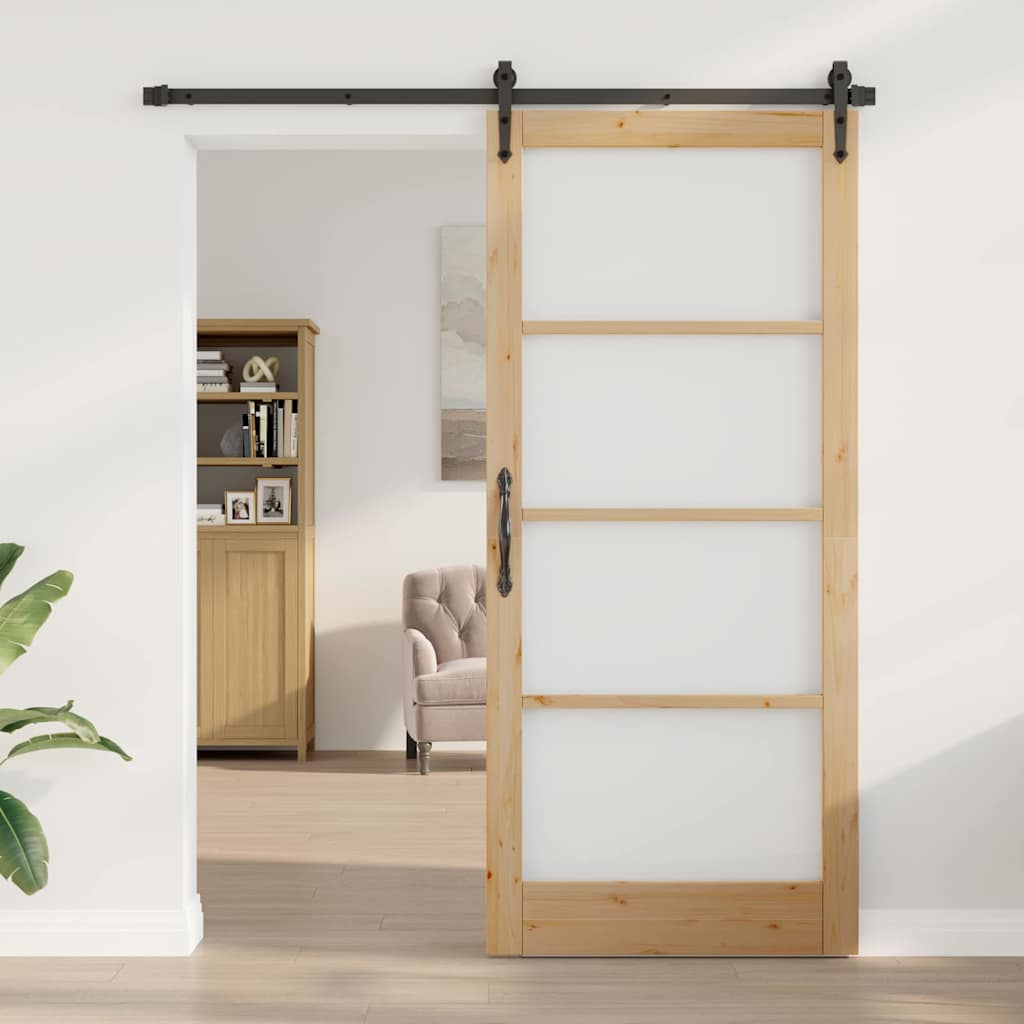 vidaXL Drzwi wewnętrzne ORKDAL Brązowy 93 x 211 cm