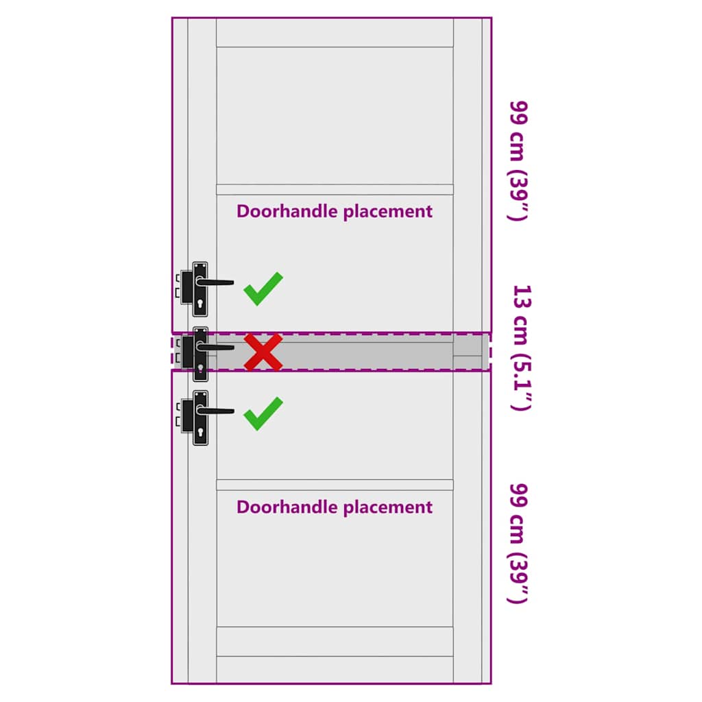 vidaXL Drzwi wewnętrzne ORKDAL Biały z podkładem 93 x 211 cm
