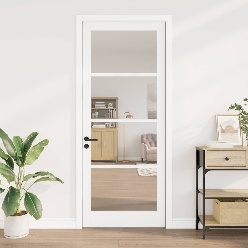 vidaXL Drzwi wewnętrzne ORKDAL Biały zgruntowany 93 x 232 cm