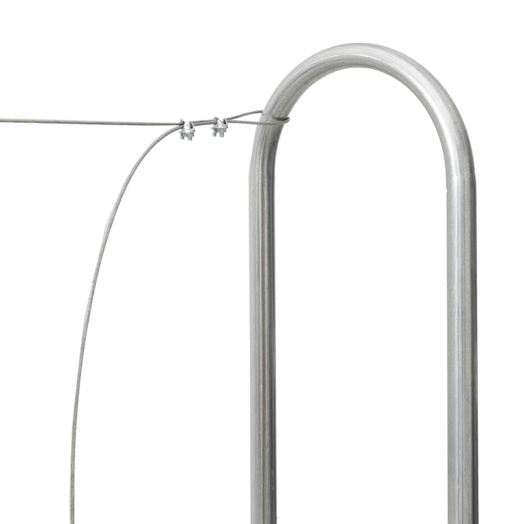 vidaXL Stojak na drewno opałowe 100x25x150 cm Stal ocynkowana