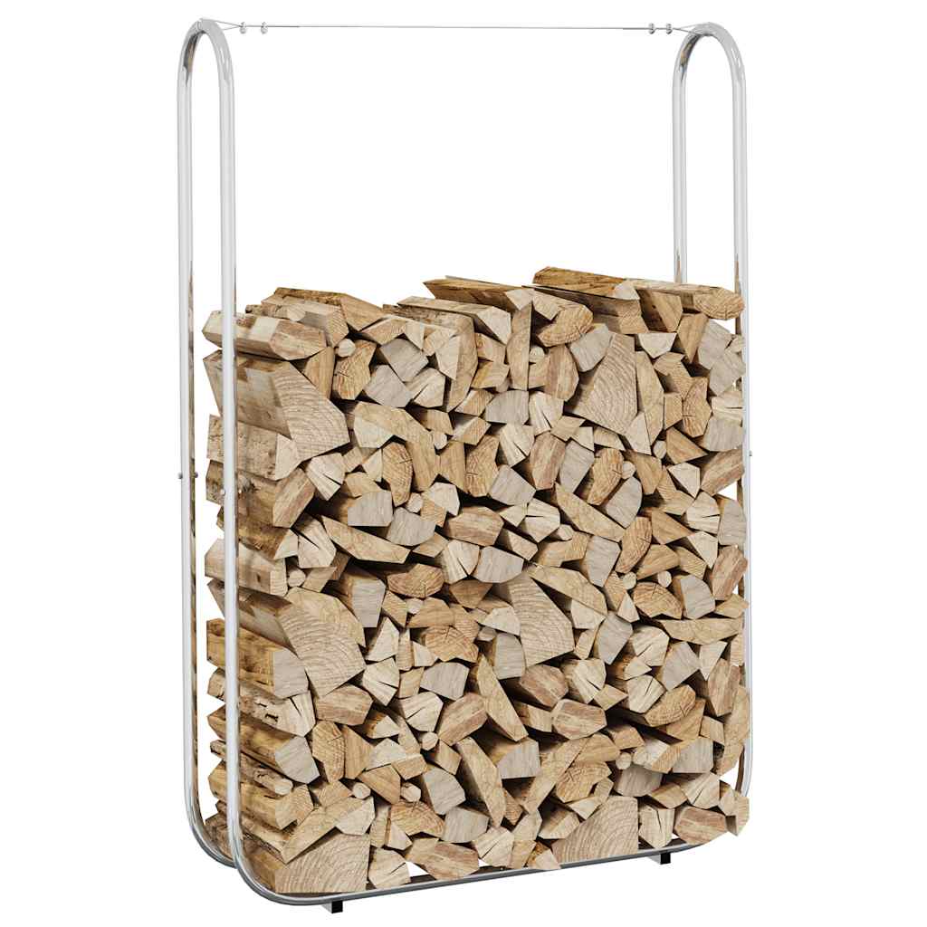 vidaXL Stojak na drewno opałowe 100x25x150 cm Stal ocynkowana