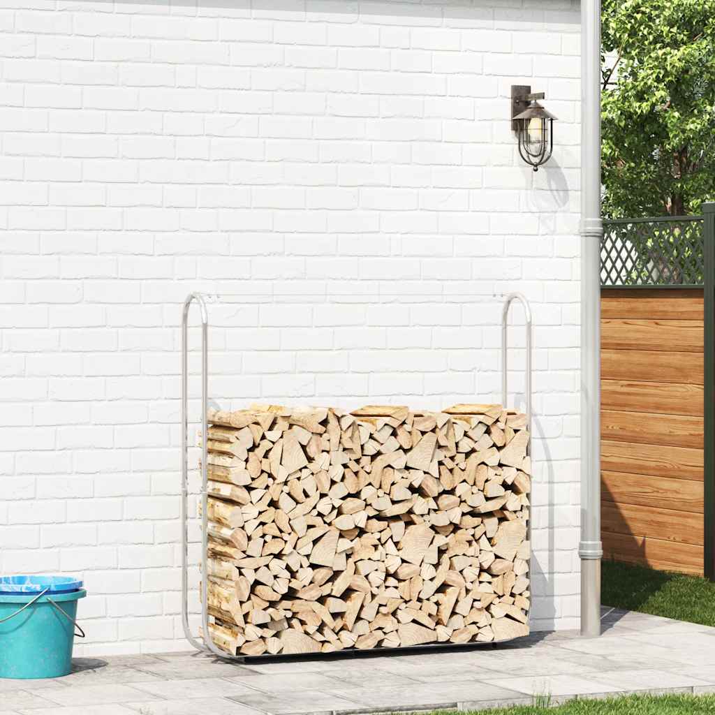 vidaXL Stojak na drewno opałowe 150x25x150 cm Stal ocynkowana