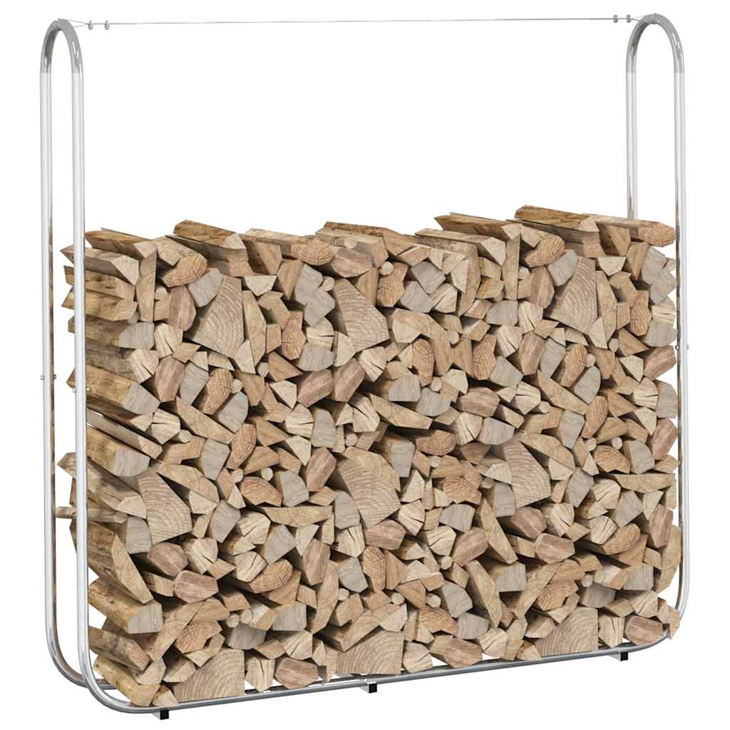 vidaXL Stojak na drewno opałowe 150x25x150 cm Stal ocynkowana