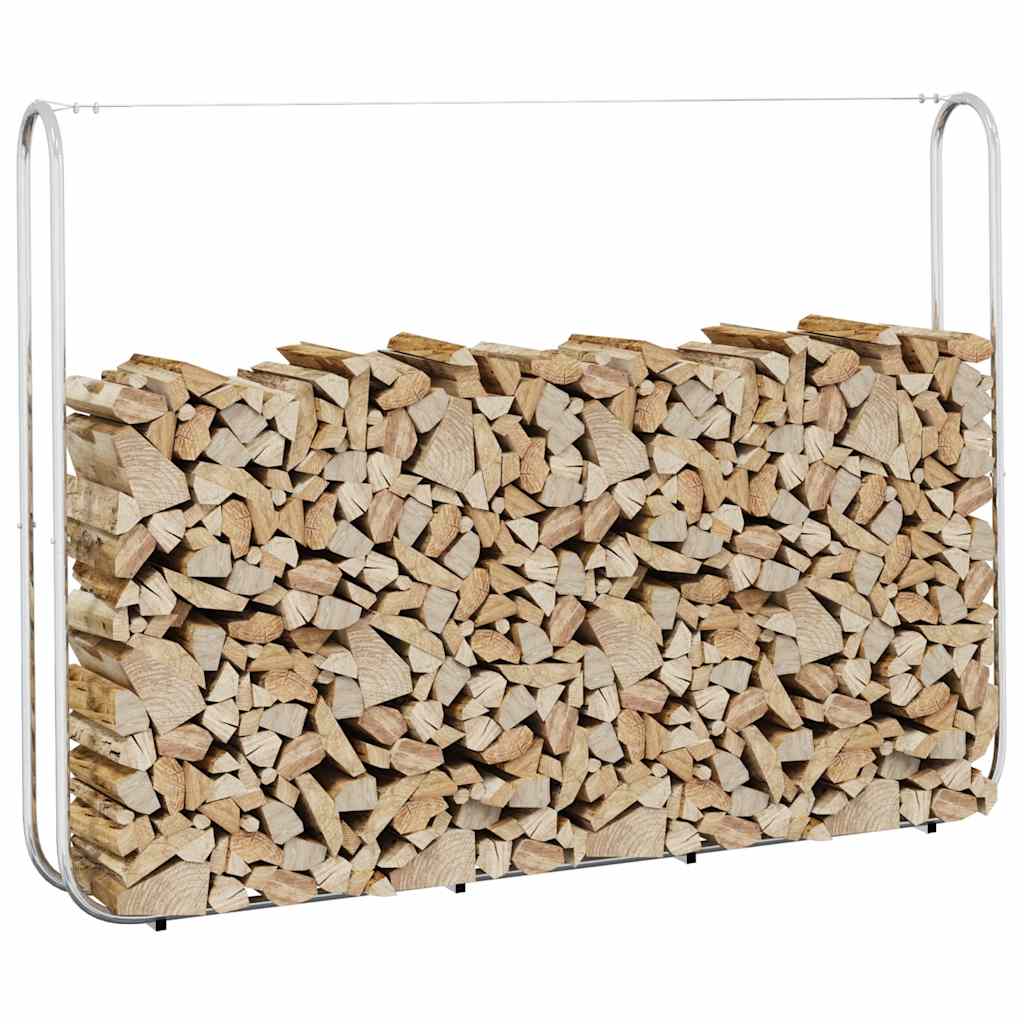 vidaXL Stojak na drewno opałowe 200x25x150 cm Stal ocynkowana