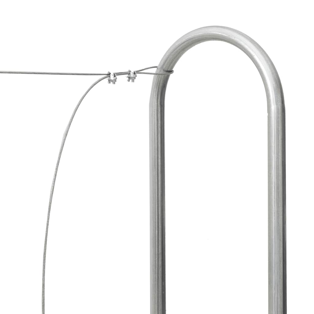 vidaXL Stojak na drewno opałowe 250x25x150 cm Stal ocynkowana