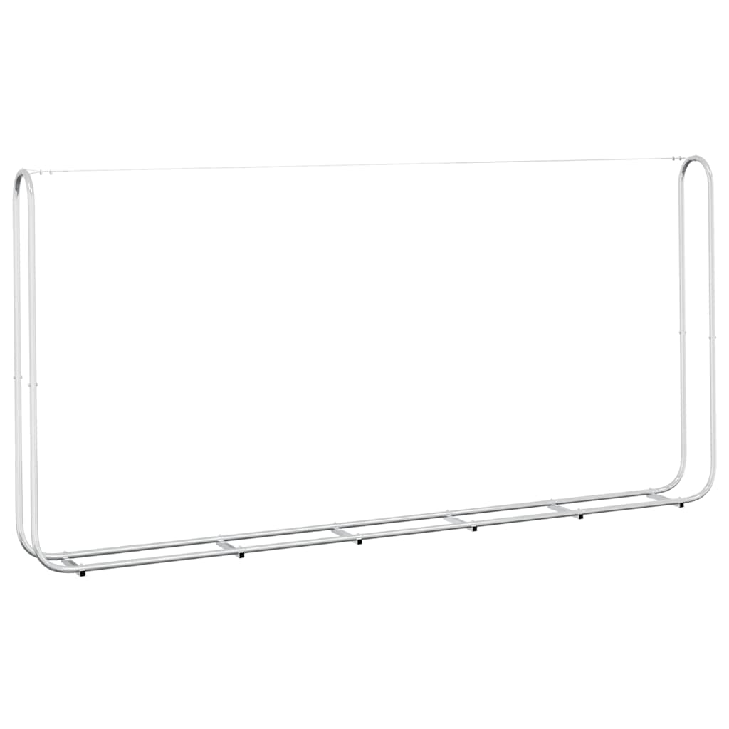 vidaXL Stojak na drewno opałowe 300x25x150 cm Stal ocynkowana