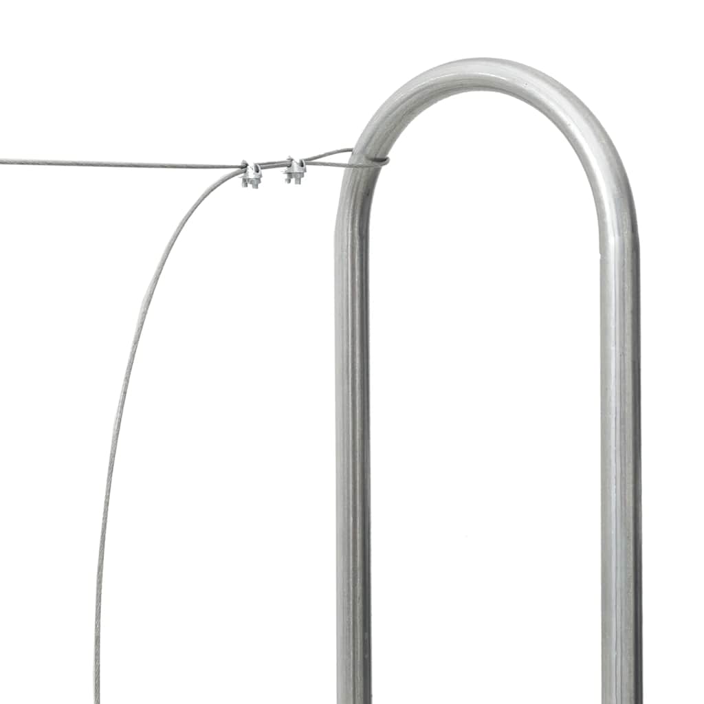 vidaXL Stojak na drewno opałowe 300x25x150 cm Stal ocynkowana