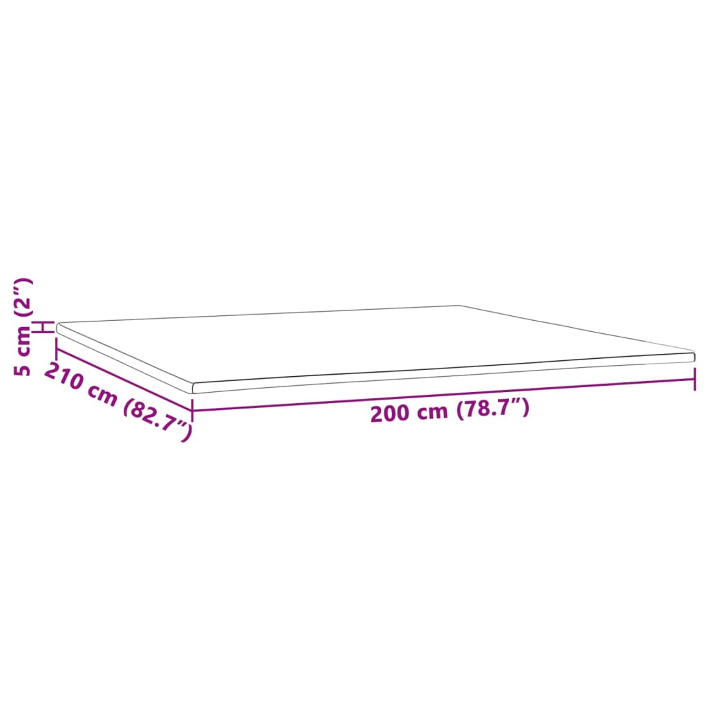 vidaXL Nakładka na materac, 200x210x5 cm