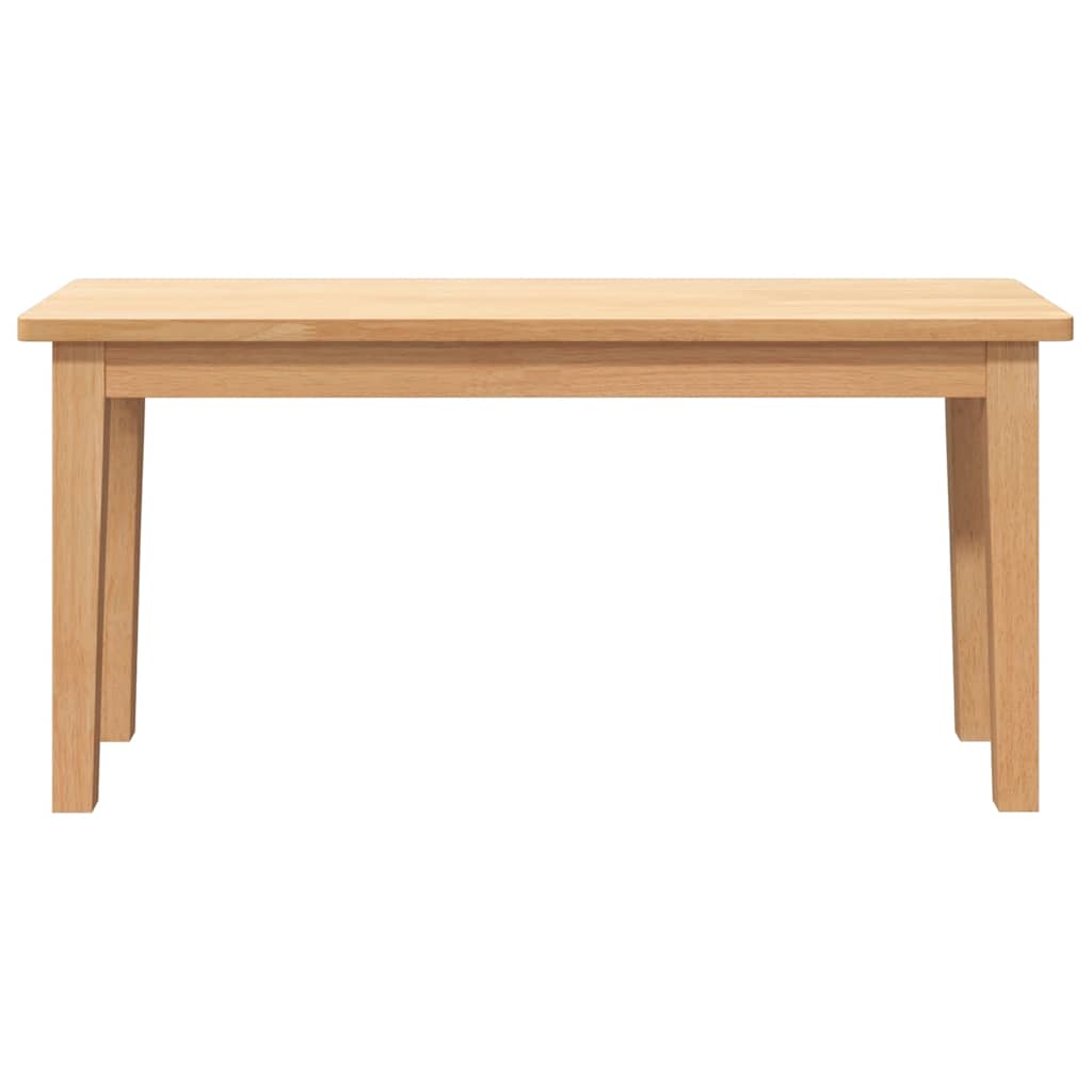 vidaXL Ławka 90 cm Drewno lite Guma