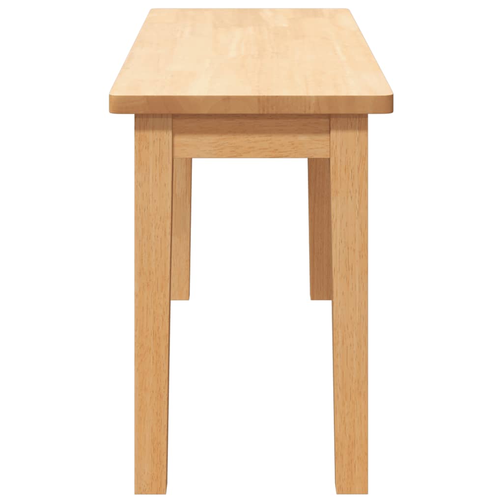 vidaXL Ławka 90 cm Drewno lite Guma