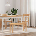 vidaXL Ławka 90 cm Drewno lite Guma