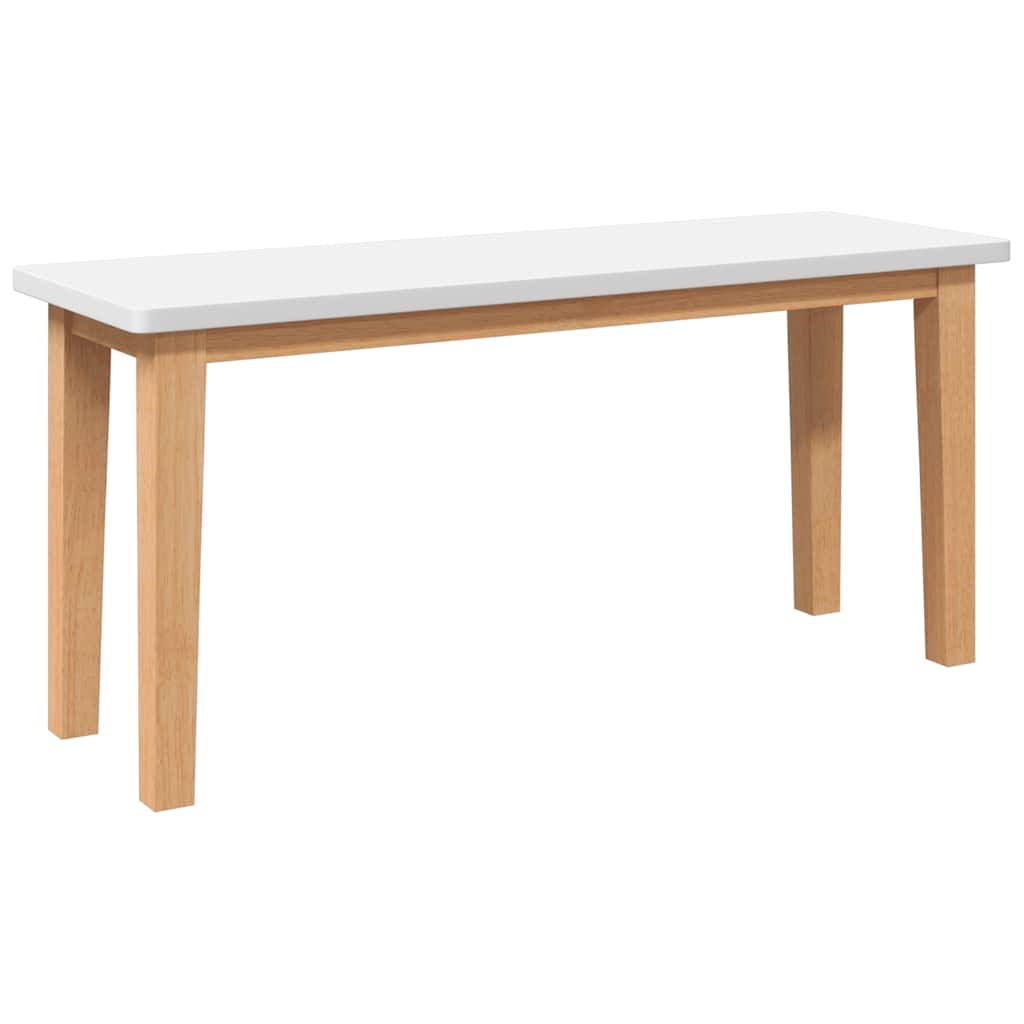 vidaXL Ławka 90 cm Drewno lite Guma