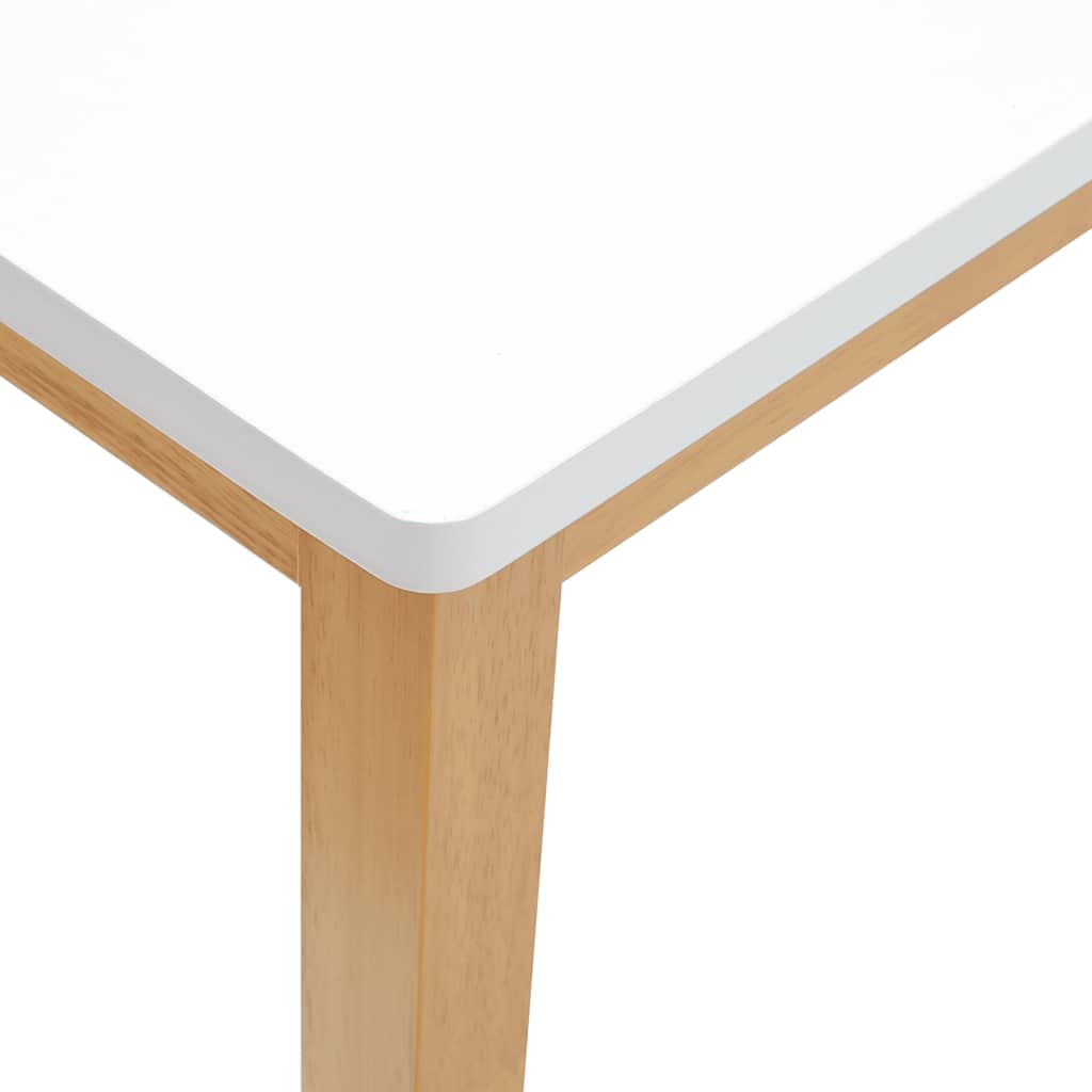 vidaXL Ławka 90 cm Drewno lite Guma