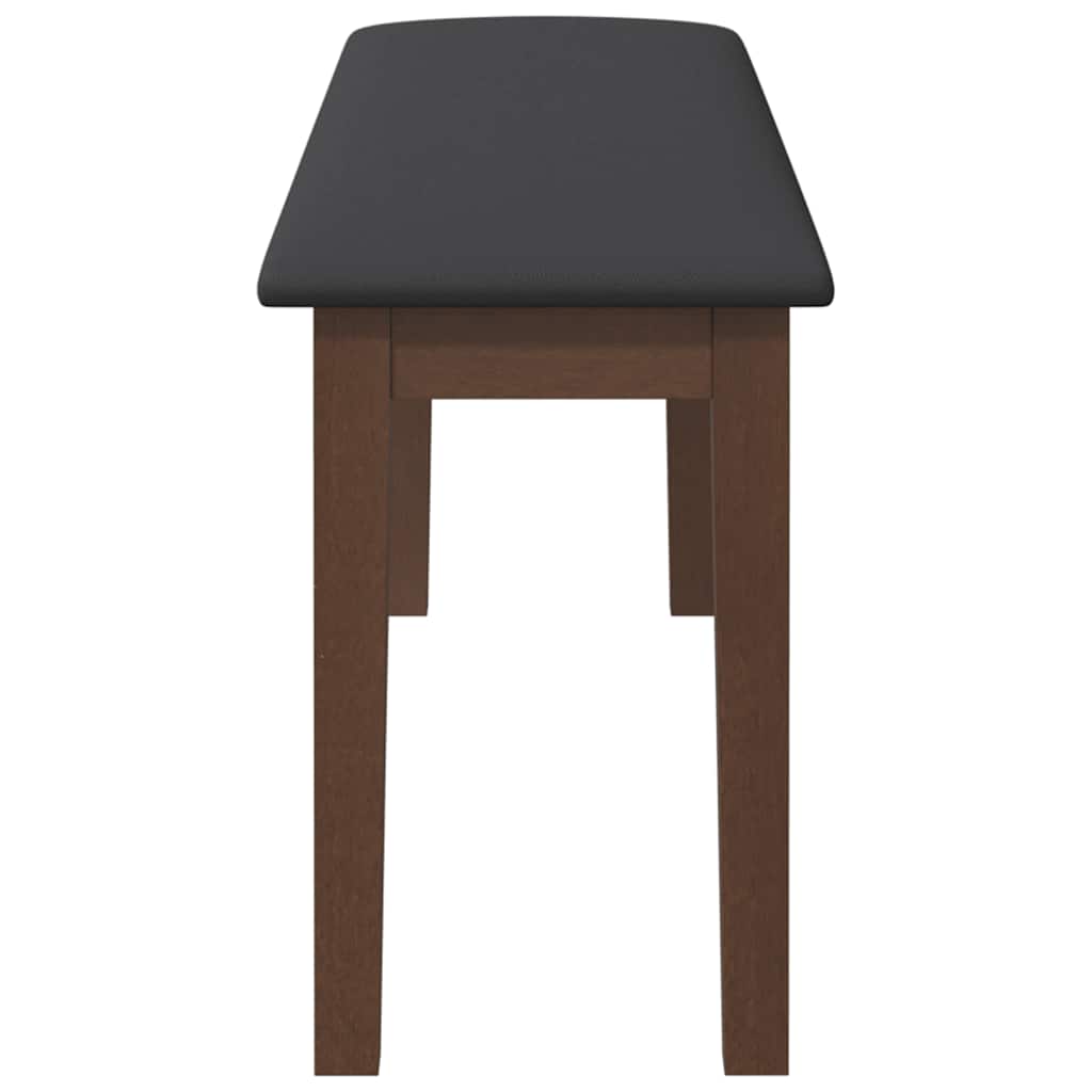 vidaXL Ławka 110 cm Brązowa lite drewno guma