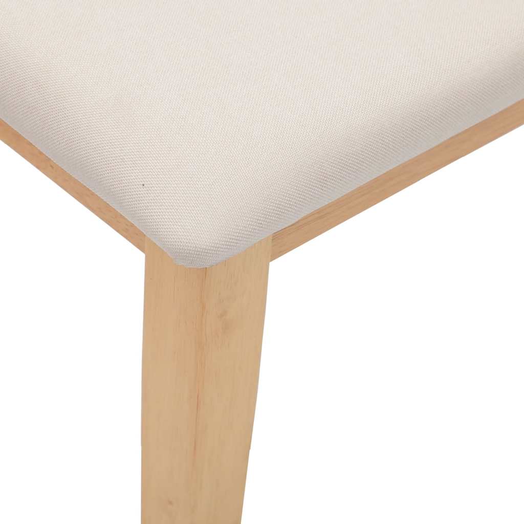 vidaXL Ławka 110 cm Drewno lite Guma