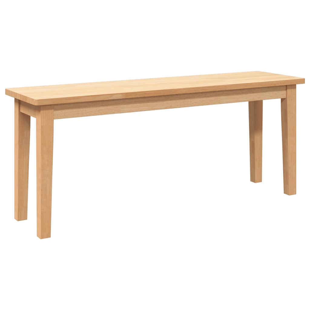 vidaXL Ławka 110 cm Drewno lite Guma