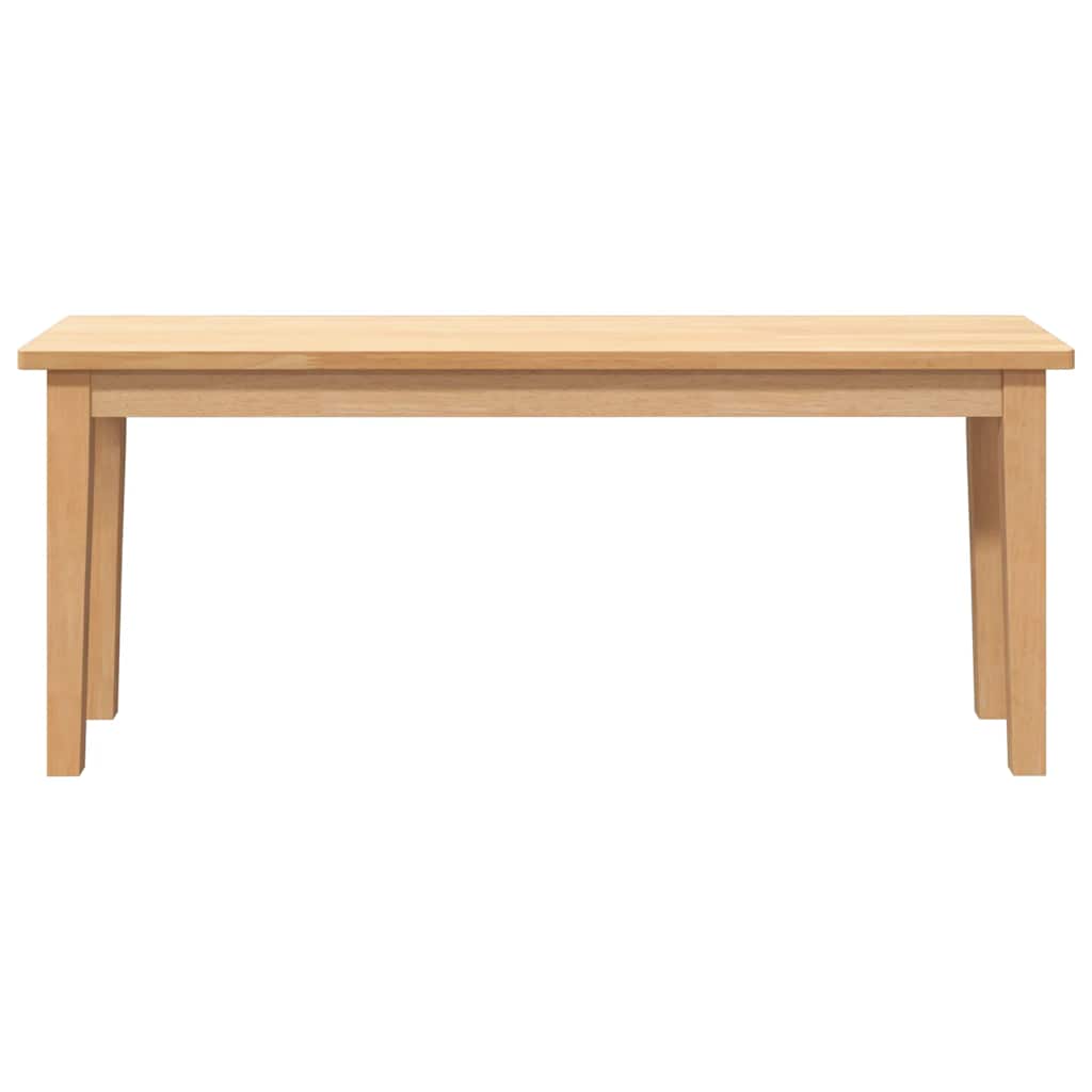 vidaXL Ławka 110 cm Drewno lite Guma