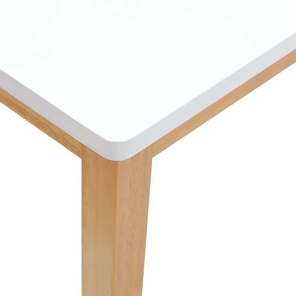 vidaXL Ławka 110 cm Drewno lite Guma