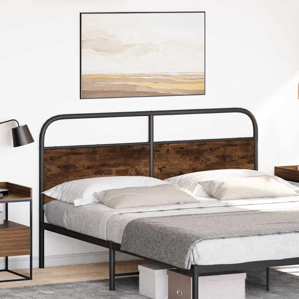 vidaXL Wymienne wezgłowie, przydymiony dąb, 150 cm