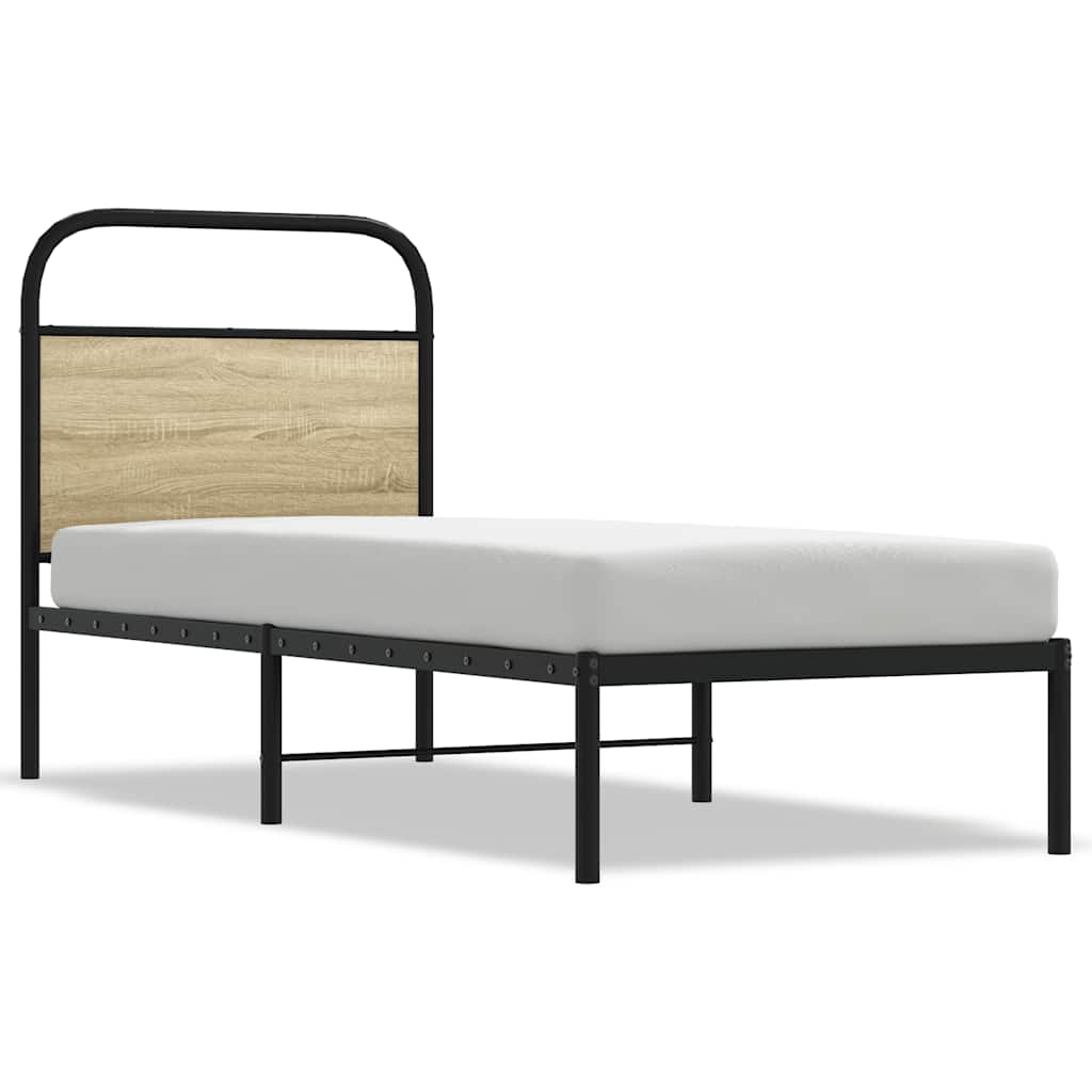 vidaXL Wymienne wezgłowie, dąb sonoma, 75 cm