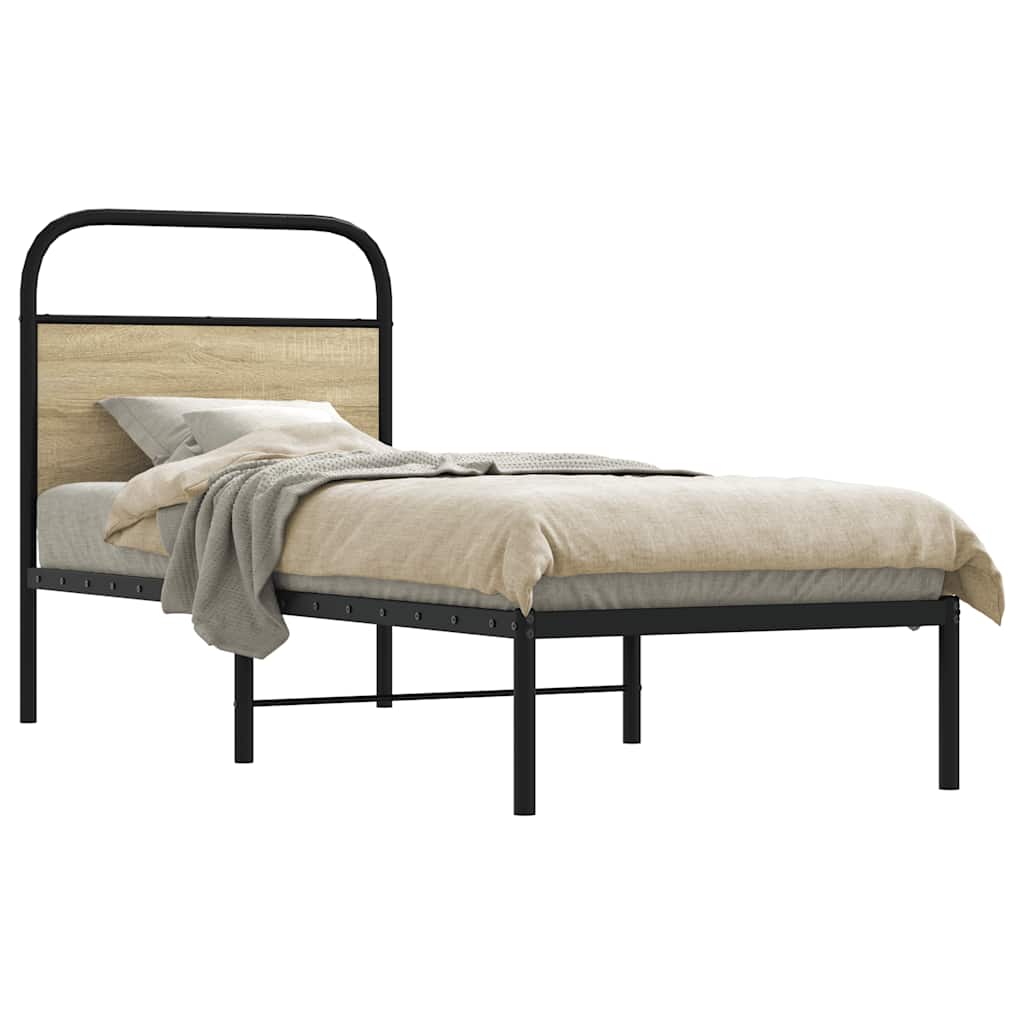 vidaXL Wymienne wezgłowie, dąb sonoma, 75 cm