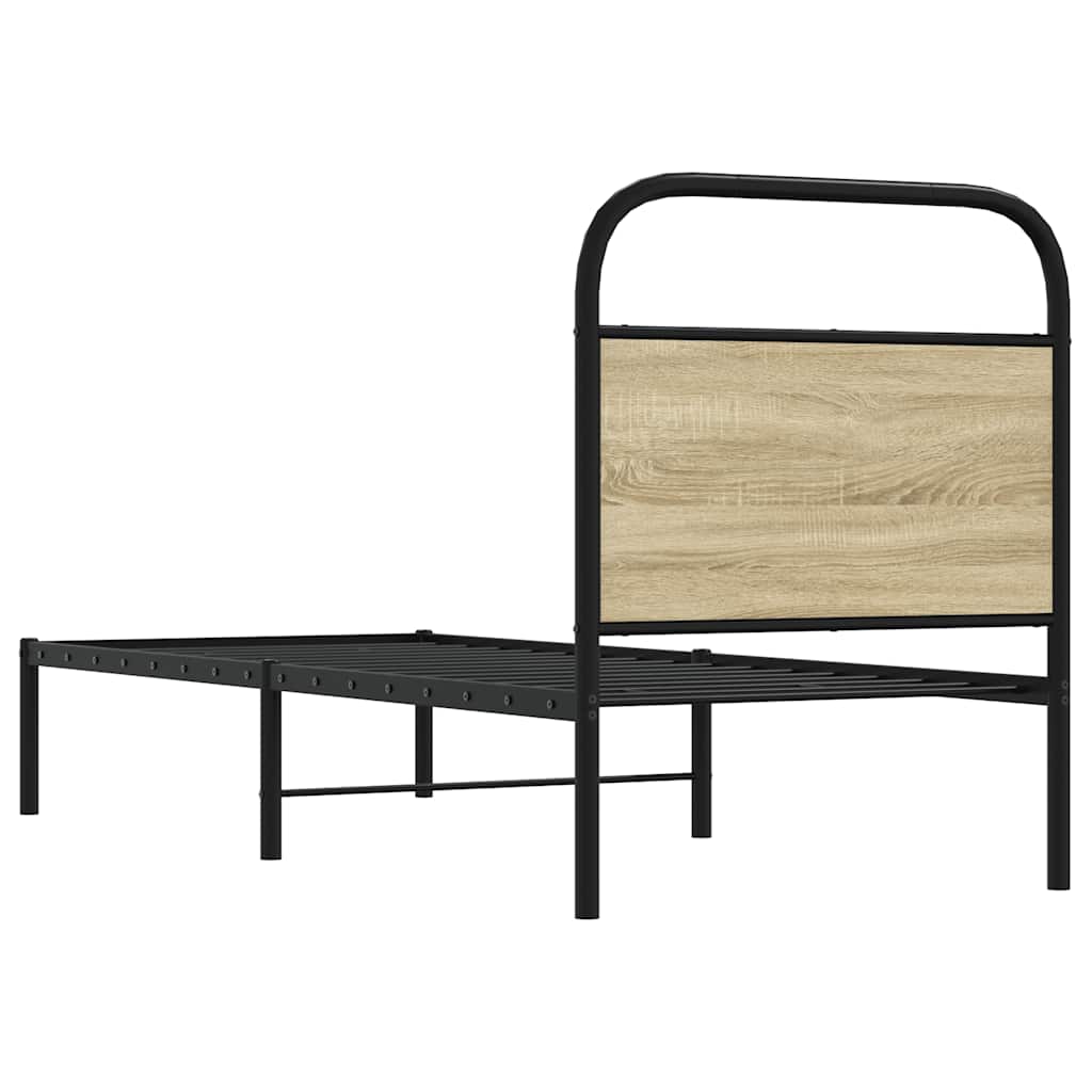 vidaXL Wymienne wezgłowie, dąb sonoma, 75 cm