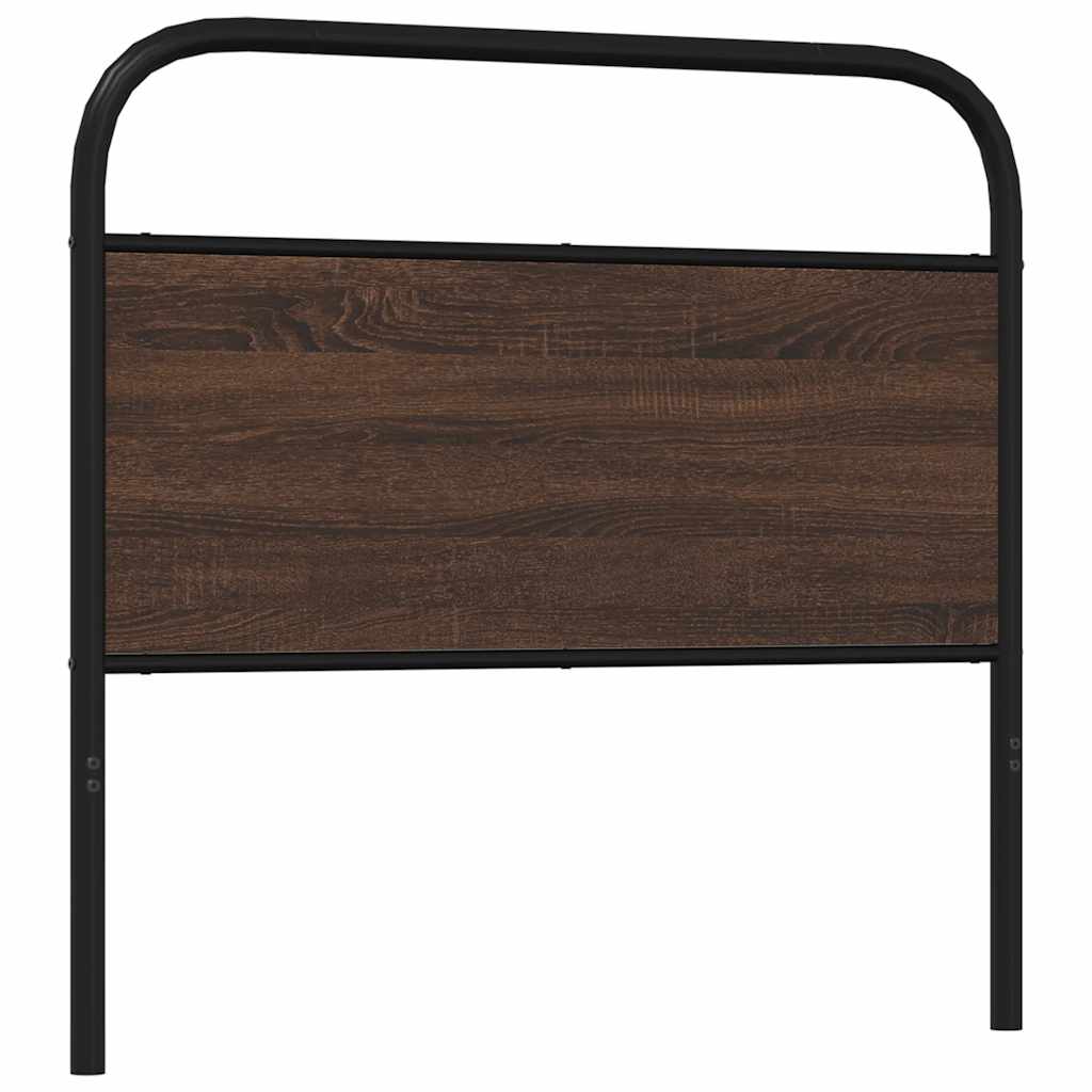 vidaXL Wymienne wezgłowie, brązowy dąb, 100 cm, stal i materiał drewnopochodny