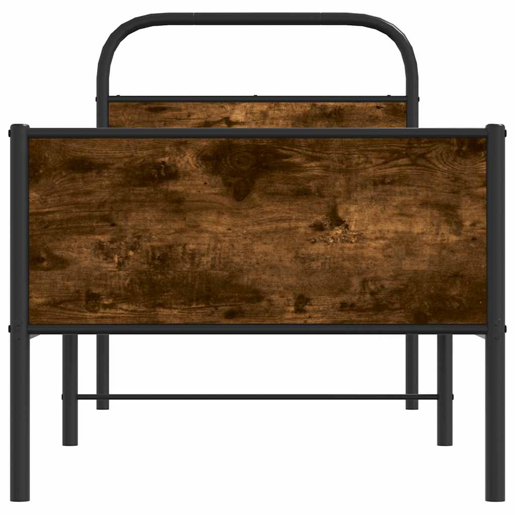 vidaXL Łóżko bez materaca, 80x200 cm, dąb sonoma
