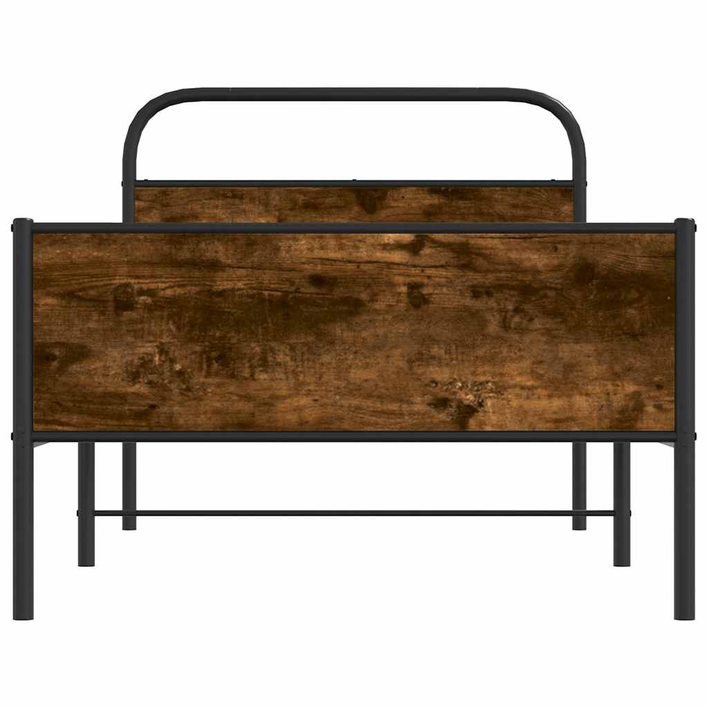 vidaXL Łóżko bez materaca, 90x200 cm, dąb sonoma