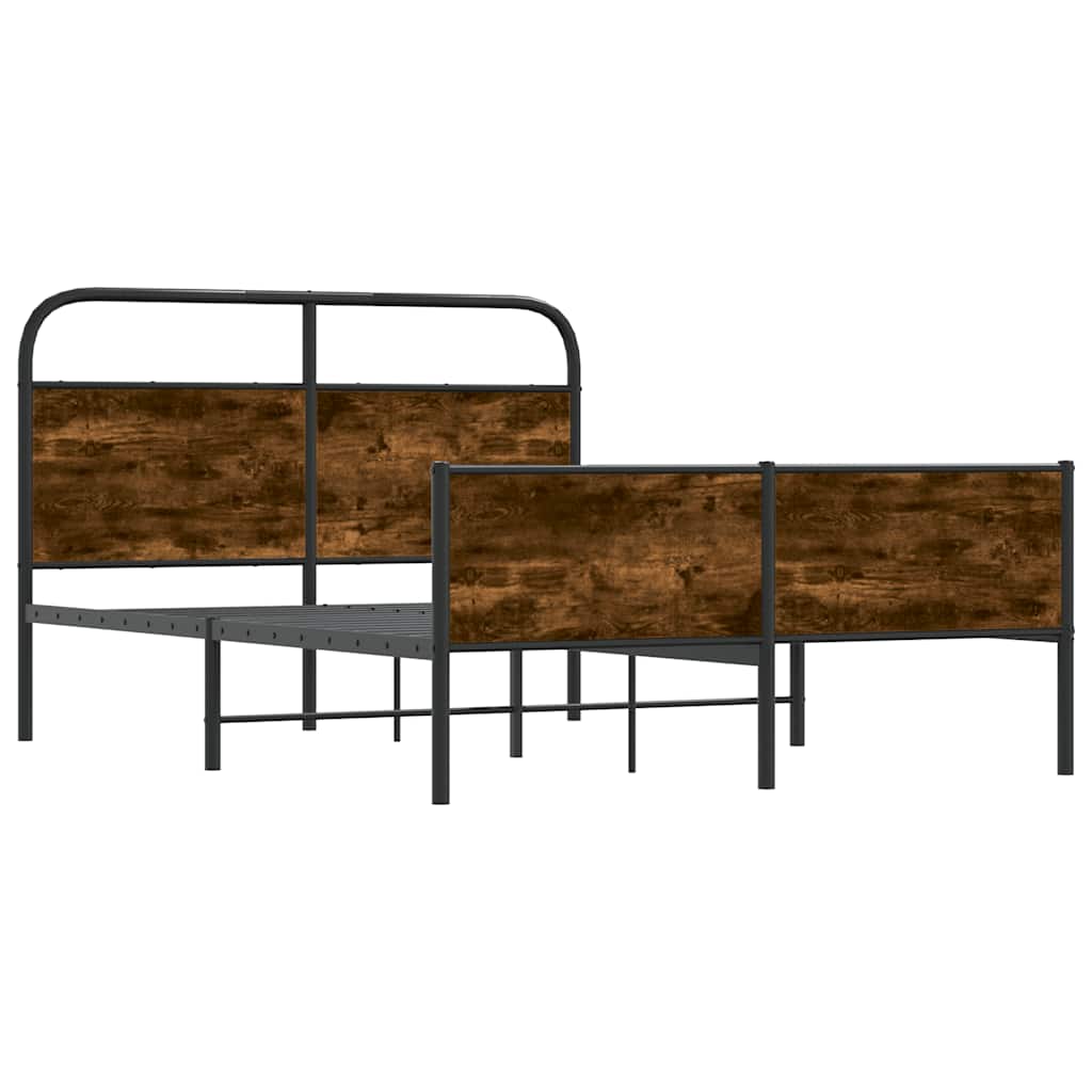 vidaXL Łóżko bez materaca, 120x200 cm, dąb sonoma