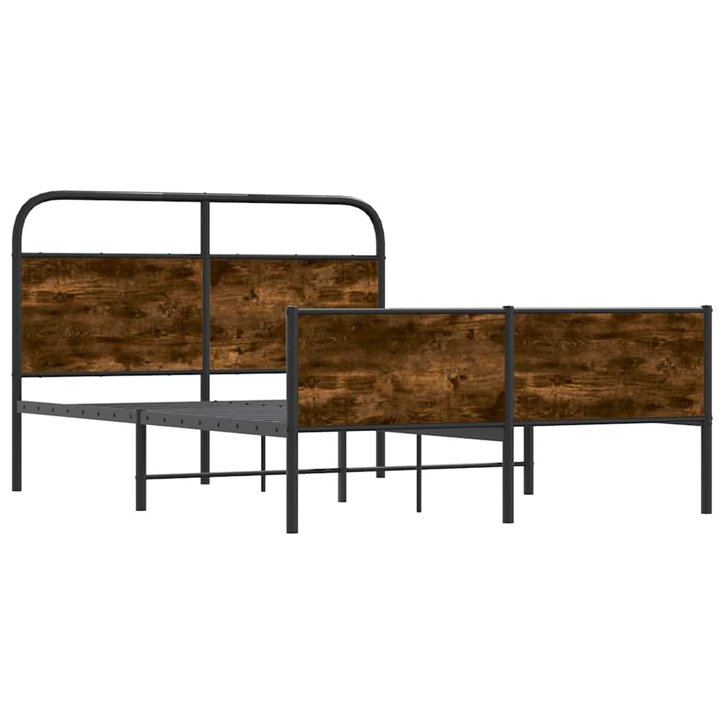 vidaXL Łóżko bez materaca, 140x200 cm, dąb sonoma
