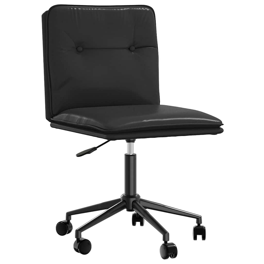 vidaXL Krzesła stołowe, 2 szt., czarne, obite sztuczną skórą