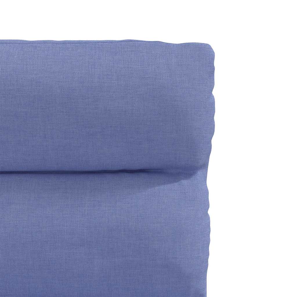 vidaXL Krzesła do jadalni 6 szt. Jeans Niebieski Tkanina