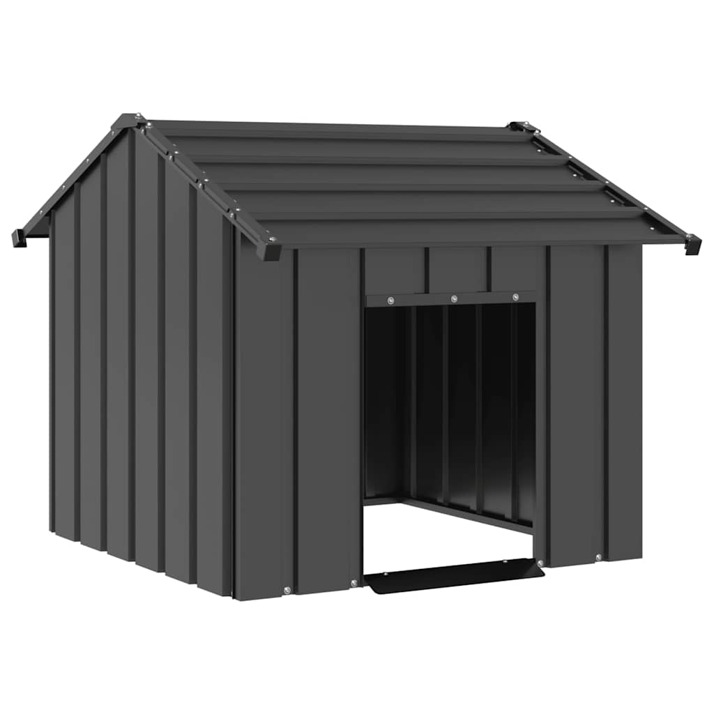 vidaXL Buda dla psa z dachem, 85x107x81 cm, stal galwanizowana