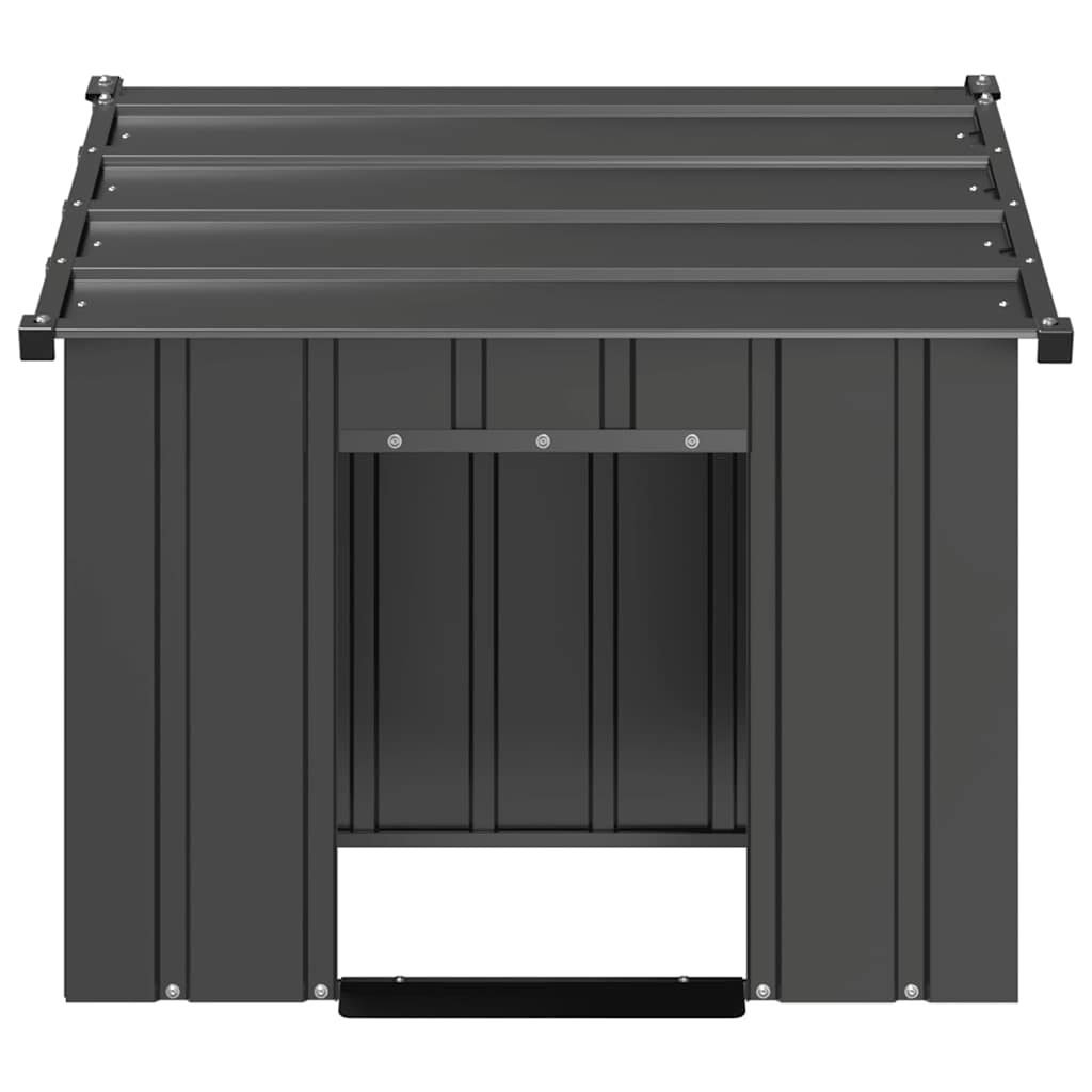 vidaXL Buda dla psa z dachem, 85x107x81 cm, stal galwanizowana