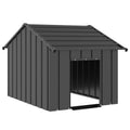 vidaXL Buda dla psa z dachem, 83x130x85 cm, stal galwanizowana
